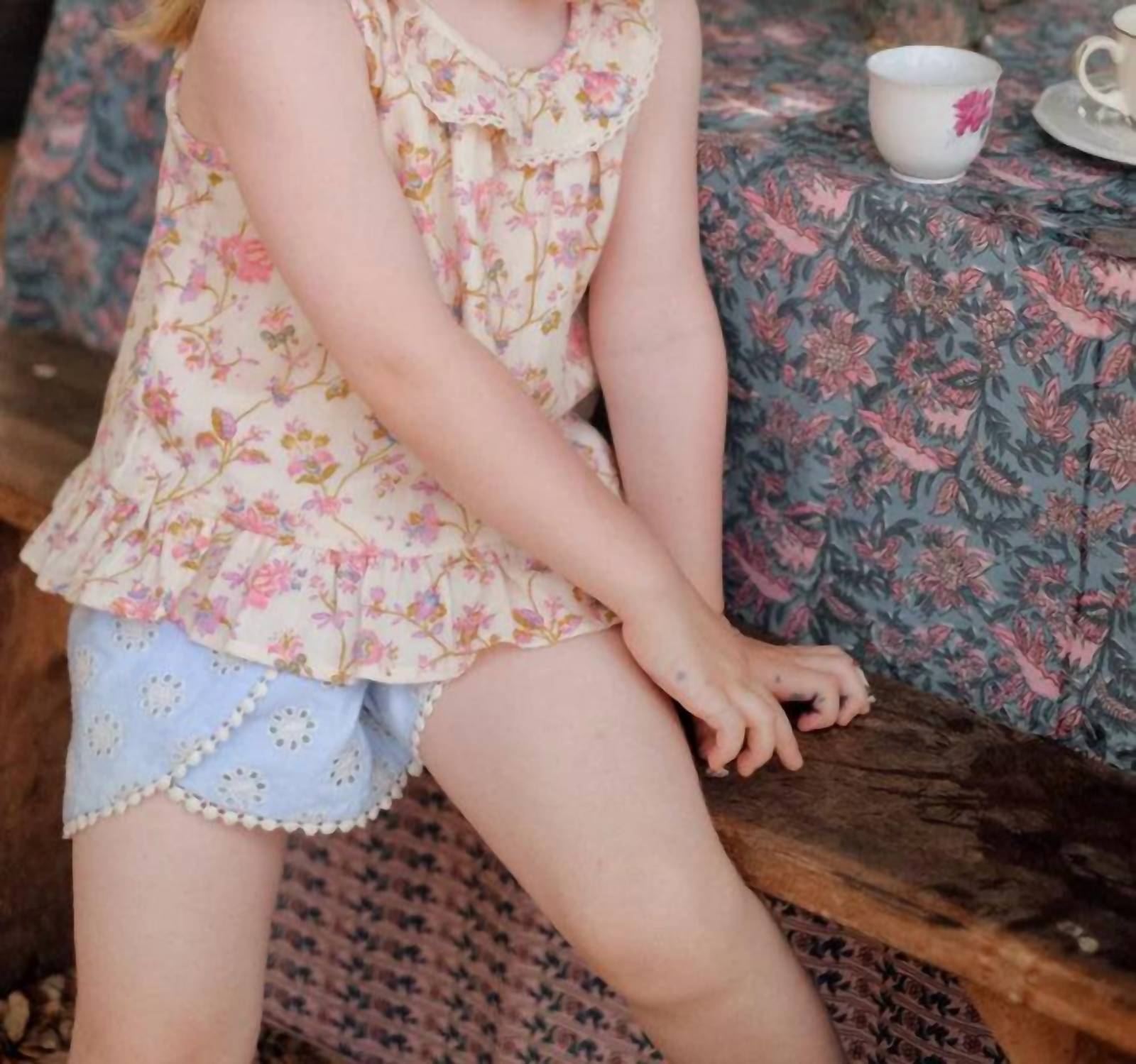 Louise Misha - Girl's Zelie Floral Blouse