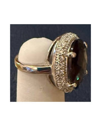 P & K Jewelry - Women's Large Cubic Zirconia Ring
