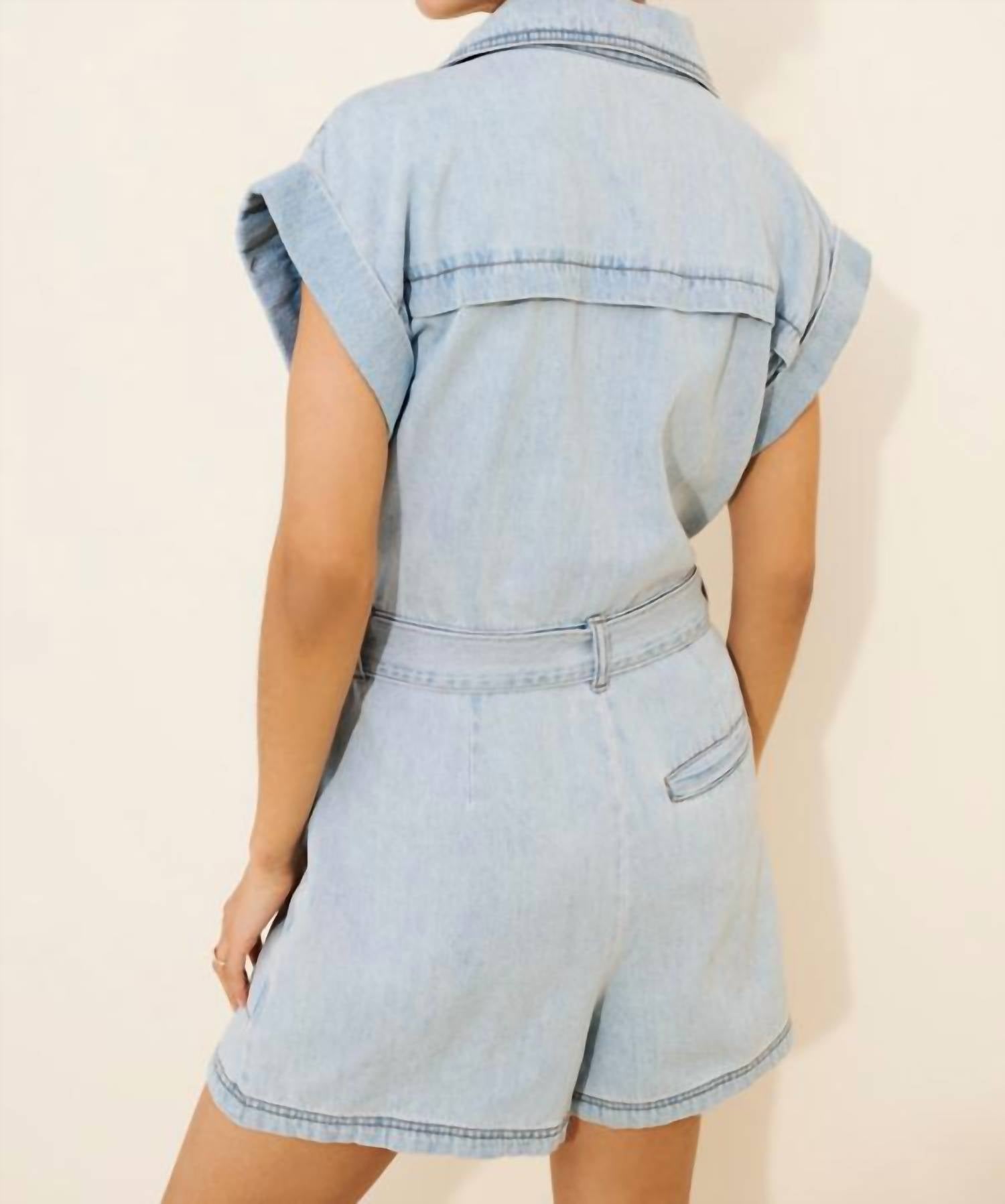Habitual - Crossfront Belted Romper