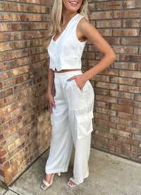 Ciebon - Monica Satin Cargo Pant
