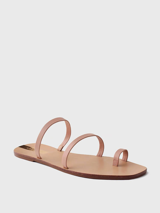 Kaanas - Women's Daiane Toe Strap Leather Slide Sandal