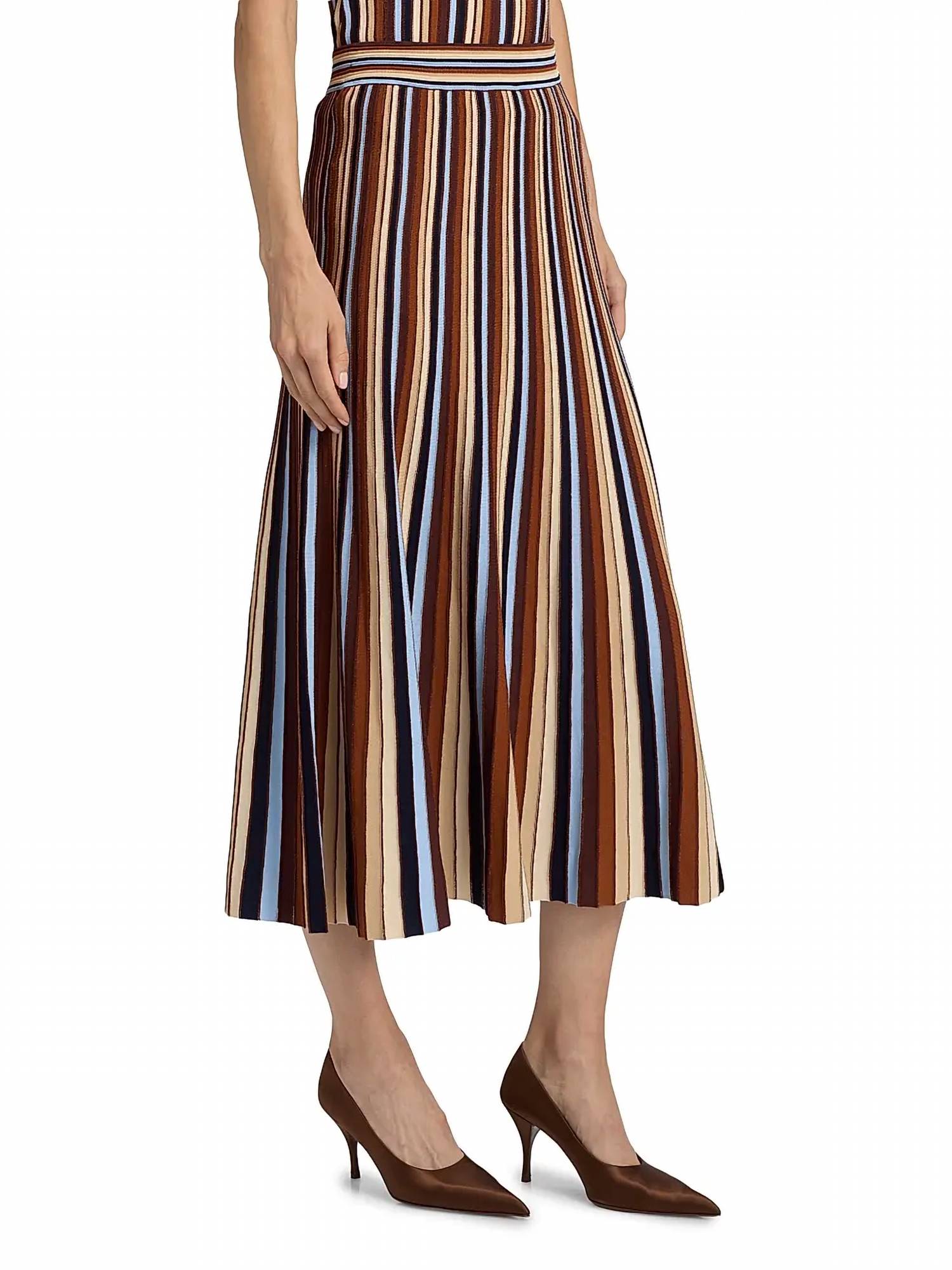 Cara Cara - Montana Striped Midi-skirt