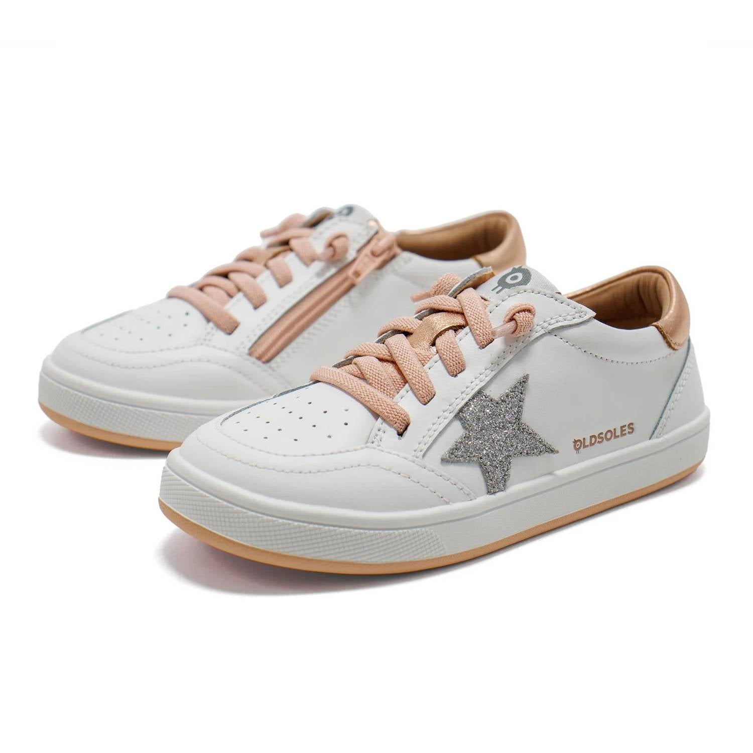 Oldsoles - Girl's Platinum Runner Low Top Sneaker