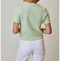 Design History - Polo Short Sleeve Sweater - FINAL SALE
