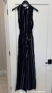 Bella Dahl - Women's Smocked Neck Tie Front Jumpsuit