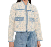 BLANKNYC Love Song Combo Juniper Jacket in cream - women's jacket