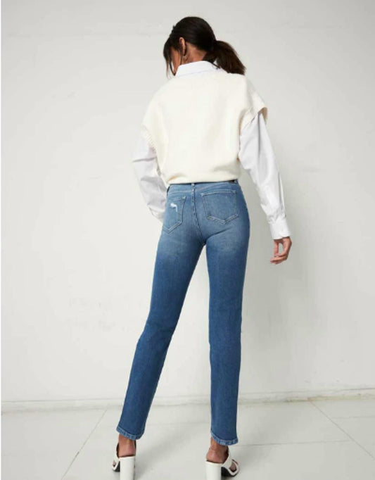 Kancan - Sultana High Rise Slim Straight Jeans