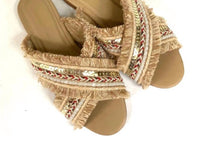 Kaanas - Women Ibiza Rafia Sequin Sandals