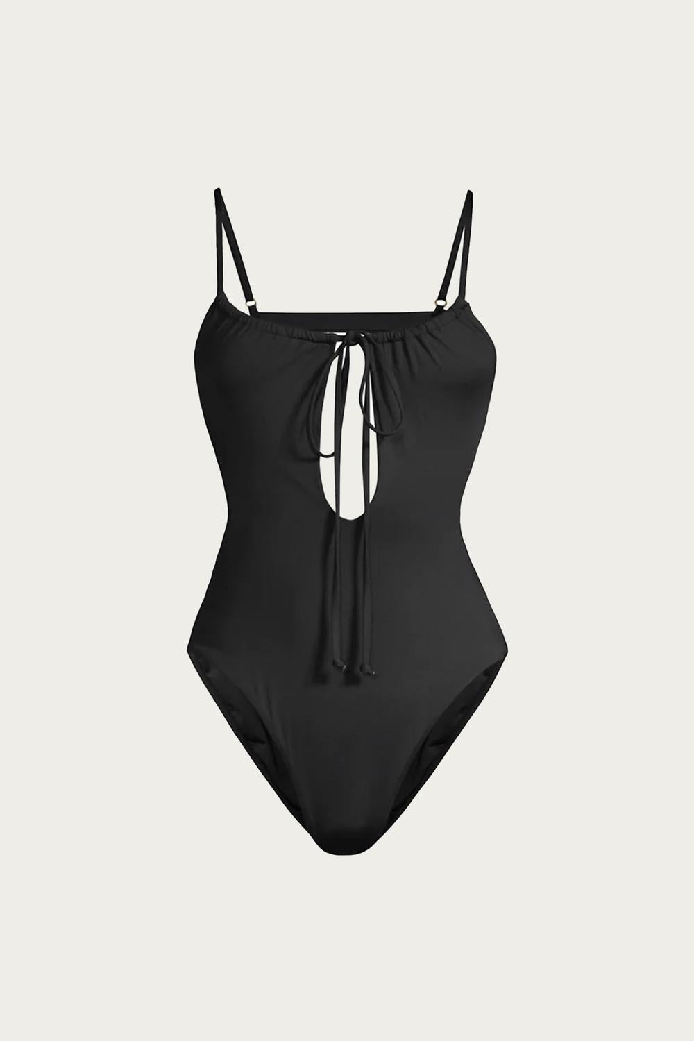 RUCHED CUTOUT ONE PIECE