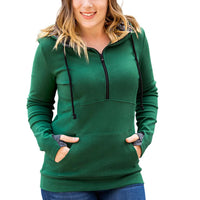Michelle Mae - Evergreen Half Zip Hoodie