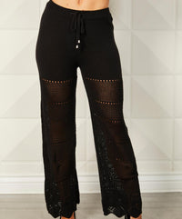 French Kyss - Crochet Detail Pants