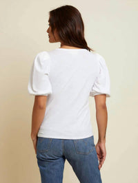 Nation LTD Isadora Tee in white - women's t-shirt - detail view