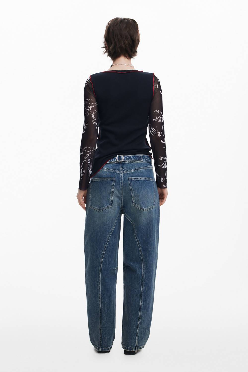 Desigual - Squiggle Long Sleeve Tee