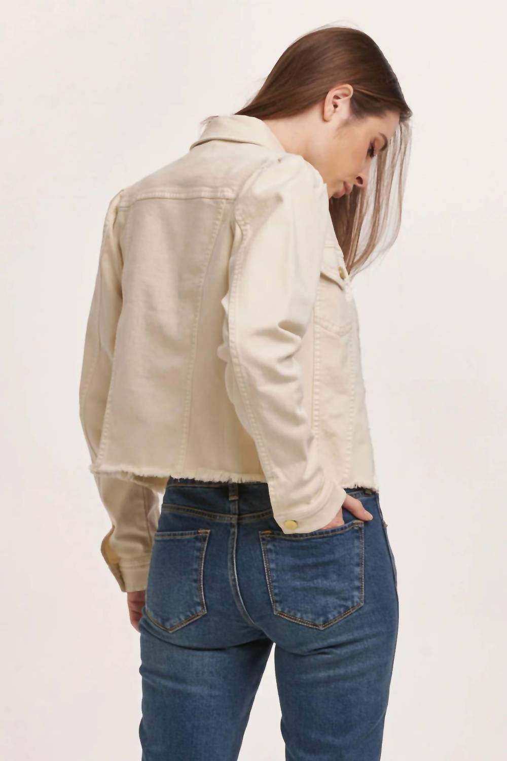 Dear John Denim - Roselyn Cut Off Cropped Jacket
