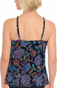 Swim Solutions - High Neck Underwire Tankini Top