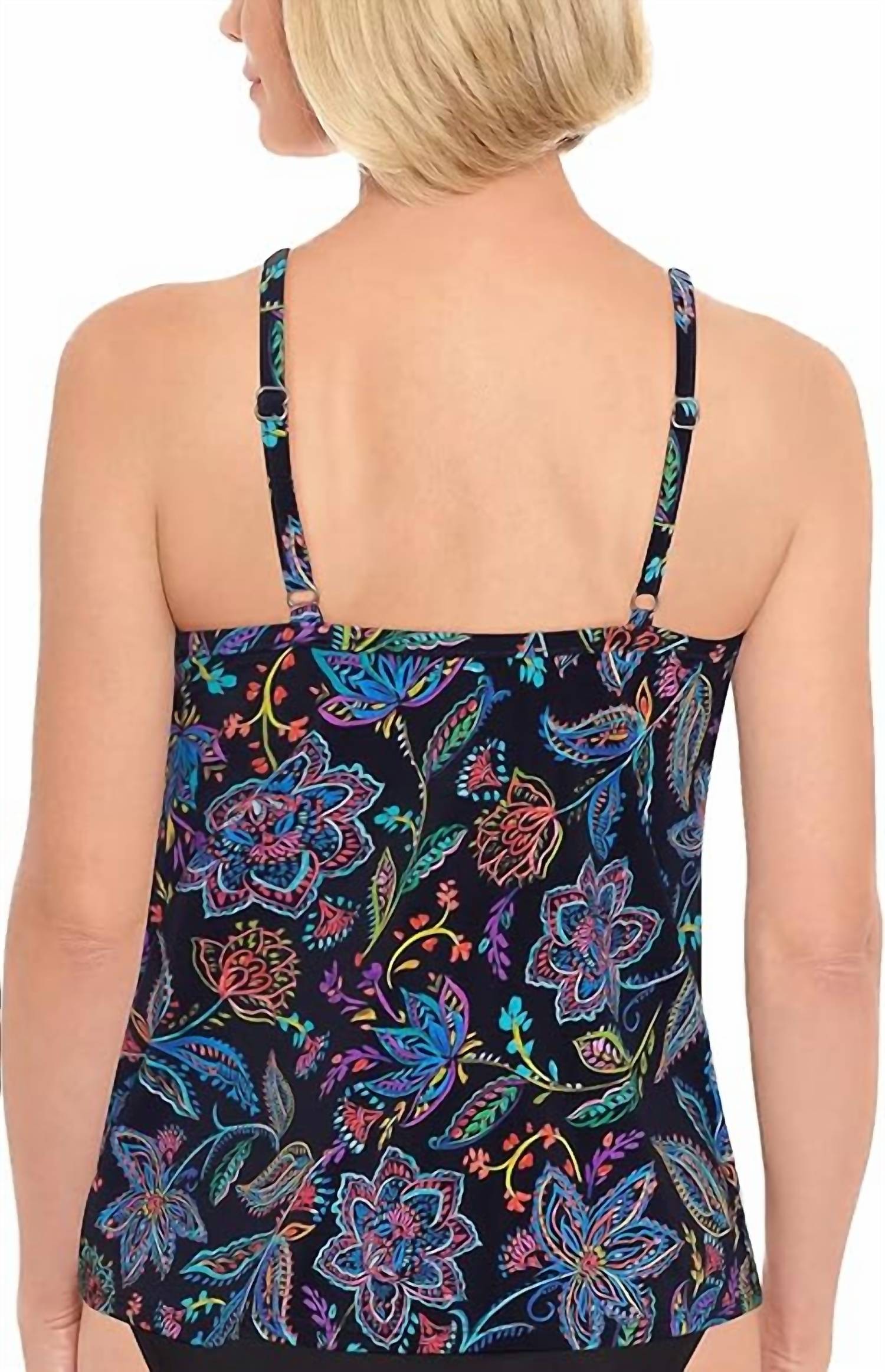 Swim Solutions - High Neck Underwire Tankini Top