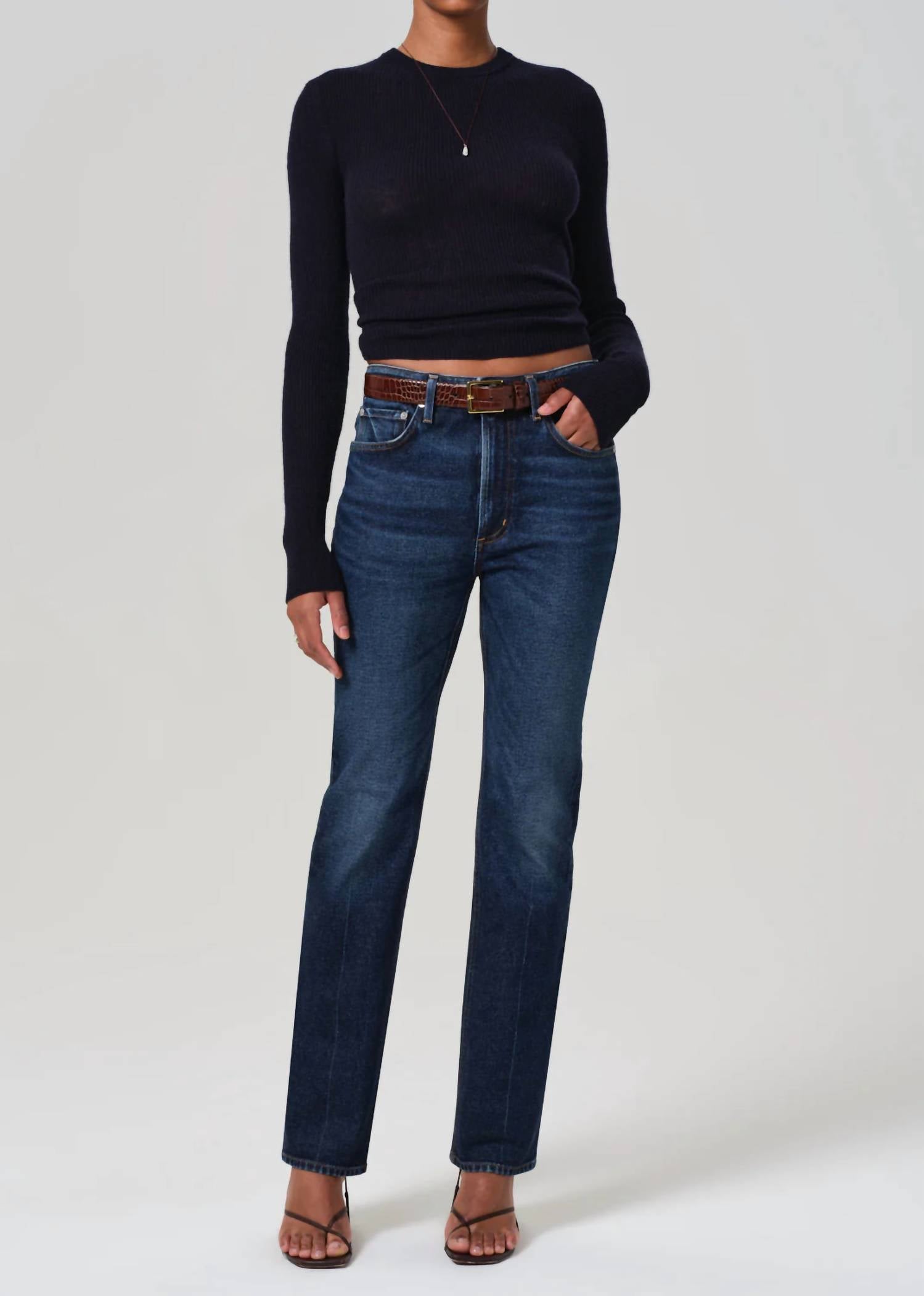 Citizens of Humanity Zurie Straight Leg Jeans in sutherland - women's jeans