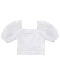 Truce - Big Girl's Allover Eyelet Top