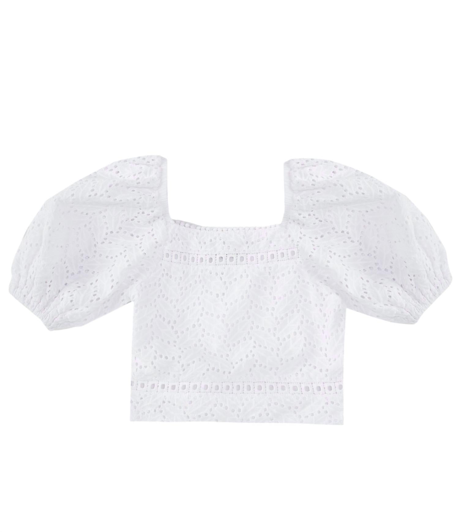 Truce - Big Girl's Allover Eyelet Top