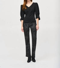 Joseph Ribkoff - Twill Paisley Print Pants