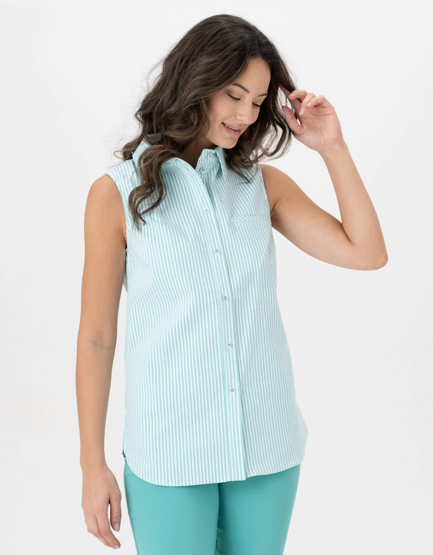 Renuar - Button Down Woven Blouse