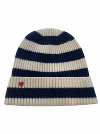 Cute Stuff Women's Nina Beanie Hat in night blue white stripe - women's hat