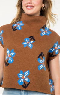Thml - Fall Flowers Knit Top