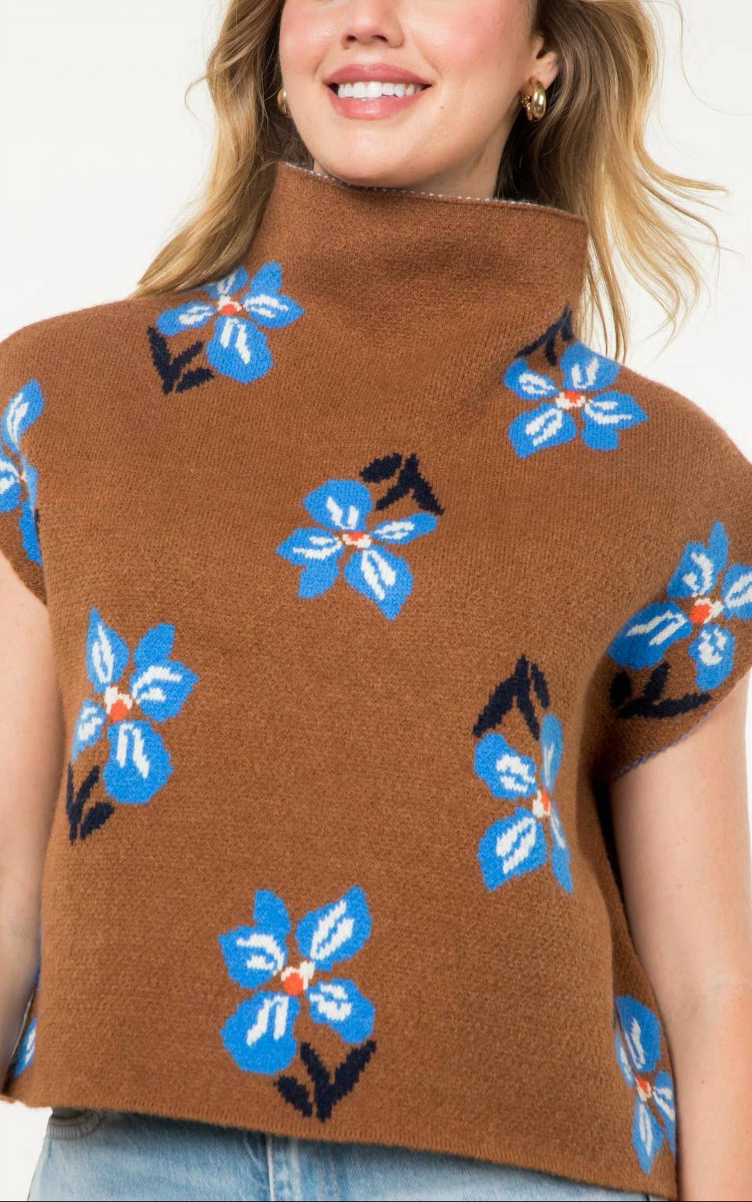 Thml - Fall Flowers Knit Top