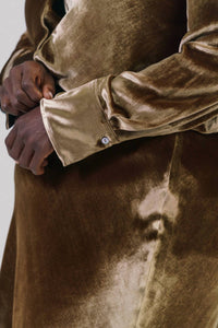 Vince - Velvet Bias Long-sleeve Shirt - Plus
