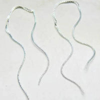 Sosie - Women's Wavy Bar Threader Earrings