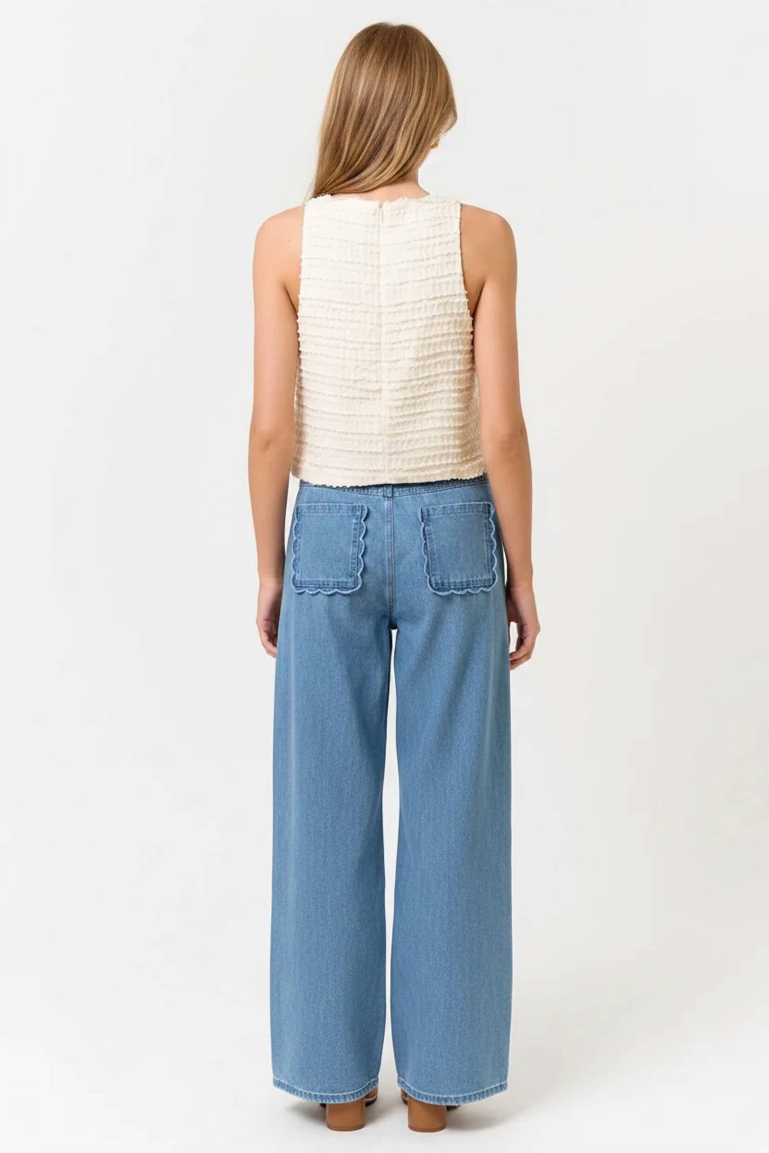 Lalavon - Felicity Sleeveless Ruffle Top