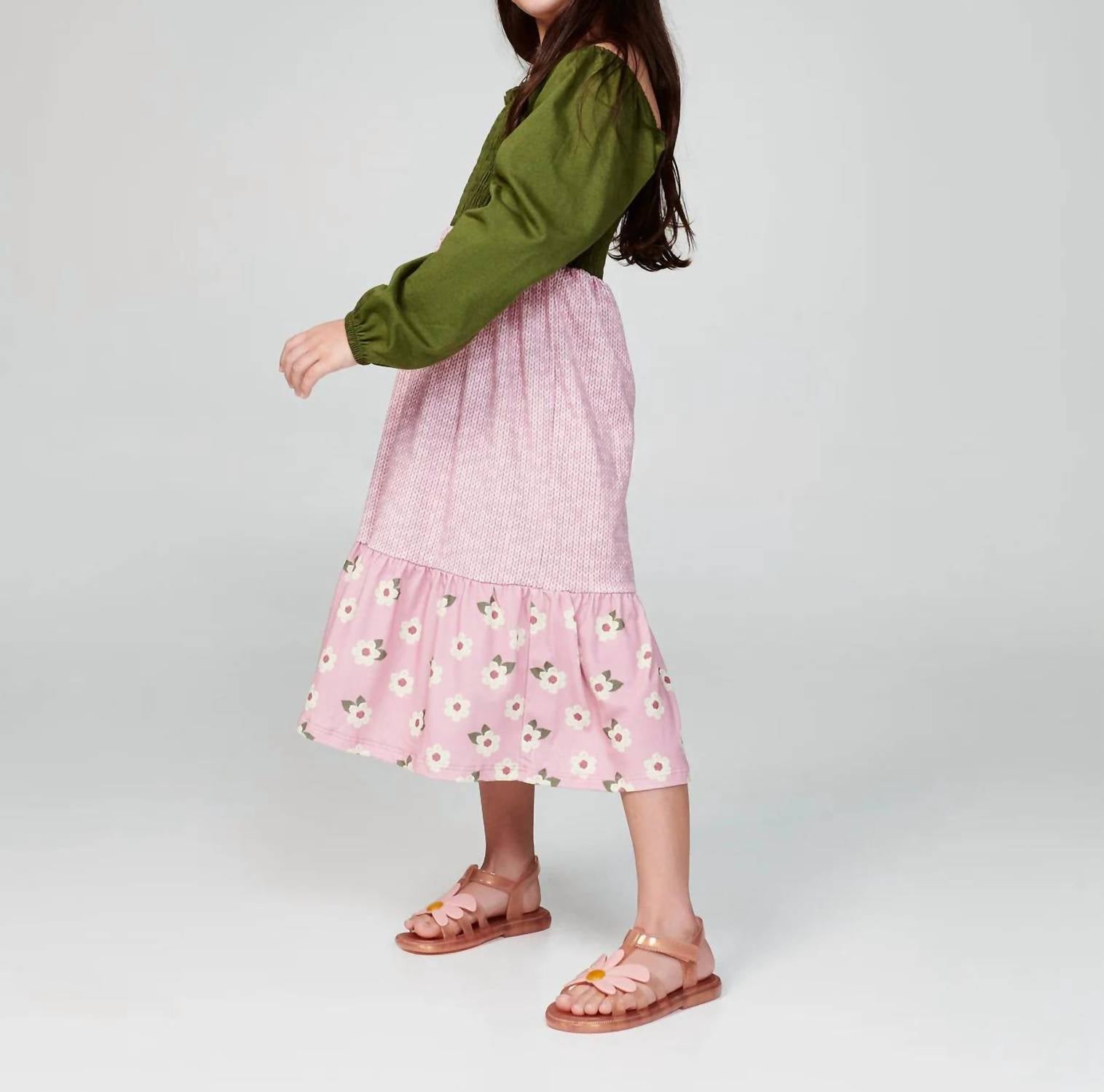 Mini Melissa - Girl's Hip Bloom Pearly Sandals