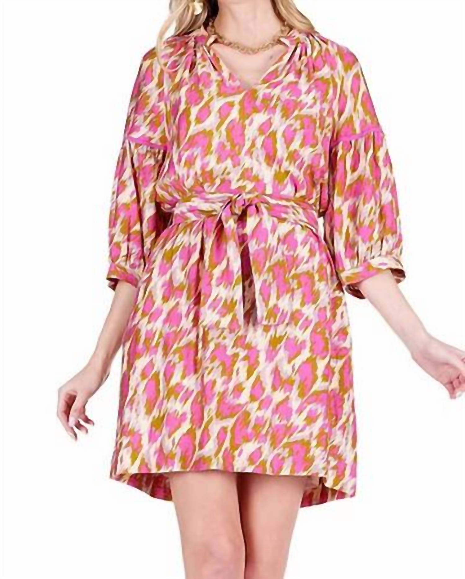 Joy Joy - Puff Sleeve Collar Dress