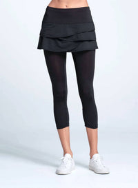 Lucky In Love - Women's Scallop Capri Leggings