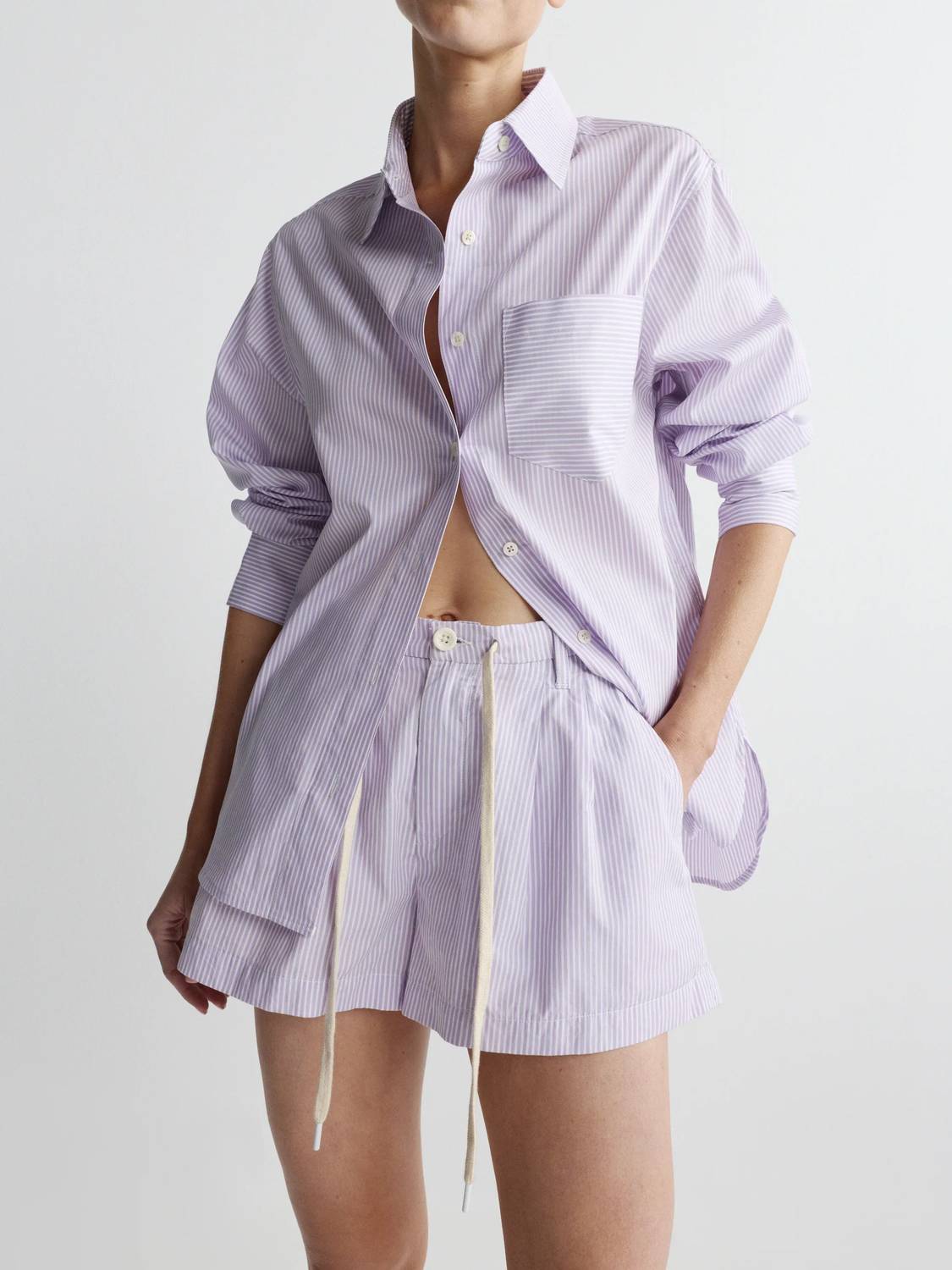 Dl1961 - Women'S - Isabel Mid Rise Poplin Pleated Shorts