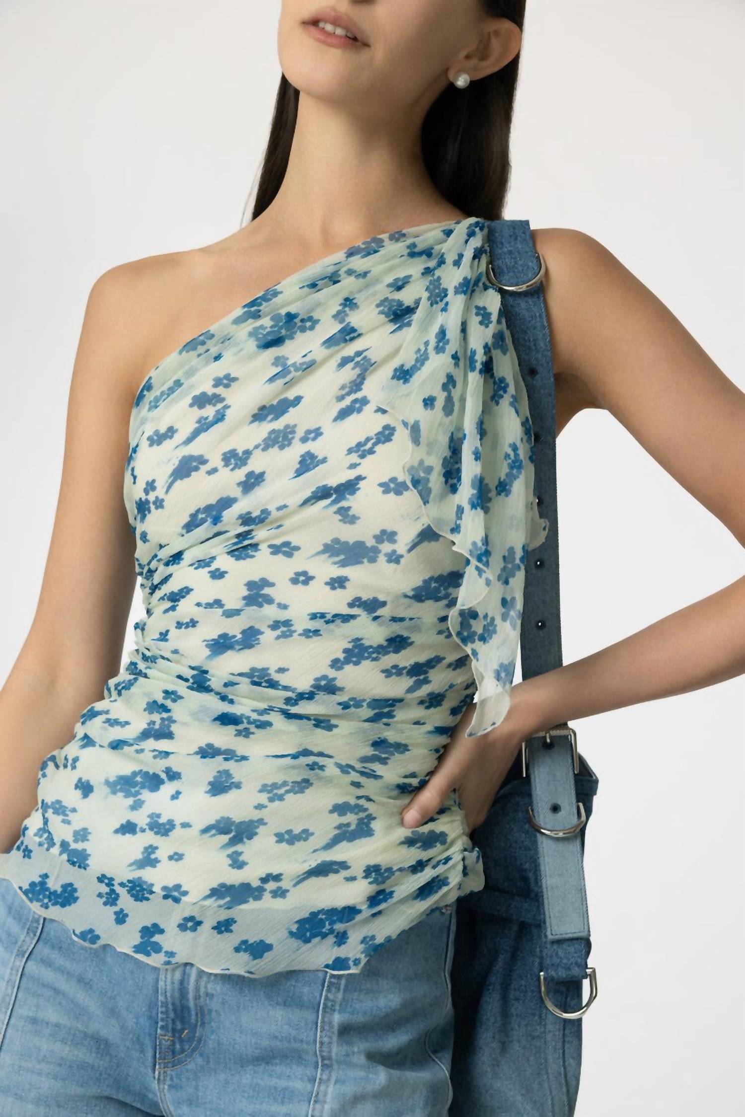 Victoria Beckham - One-shoulder Draped Top