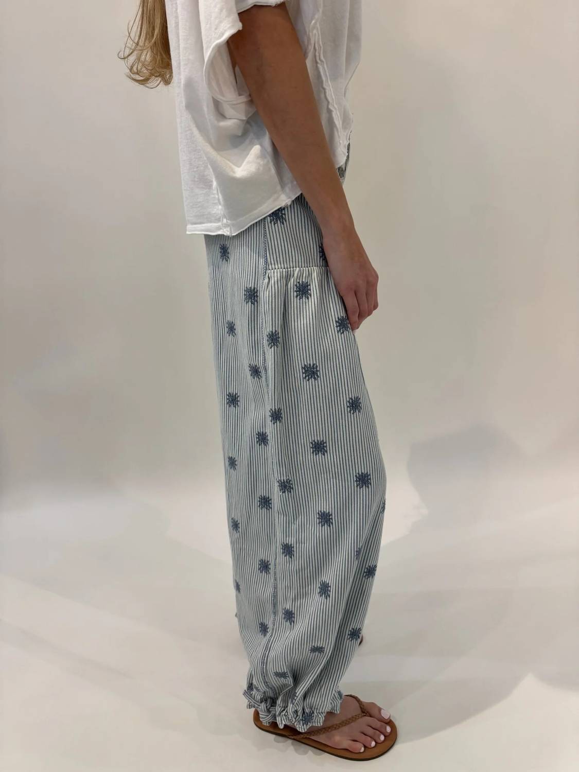 Free People - Lotus Embroidered Jeans