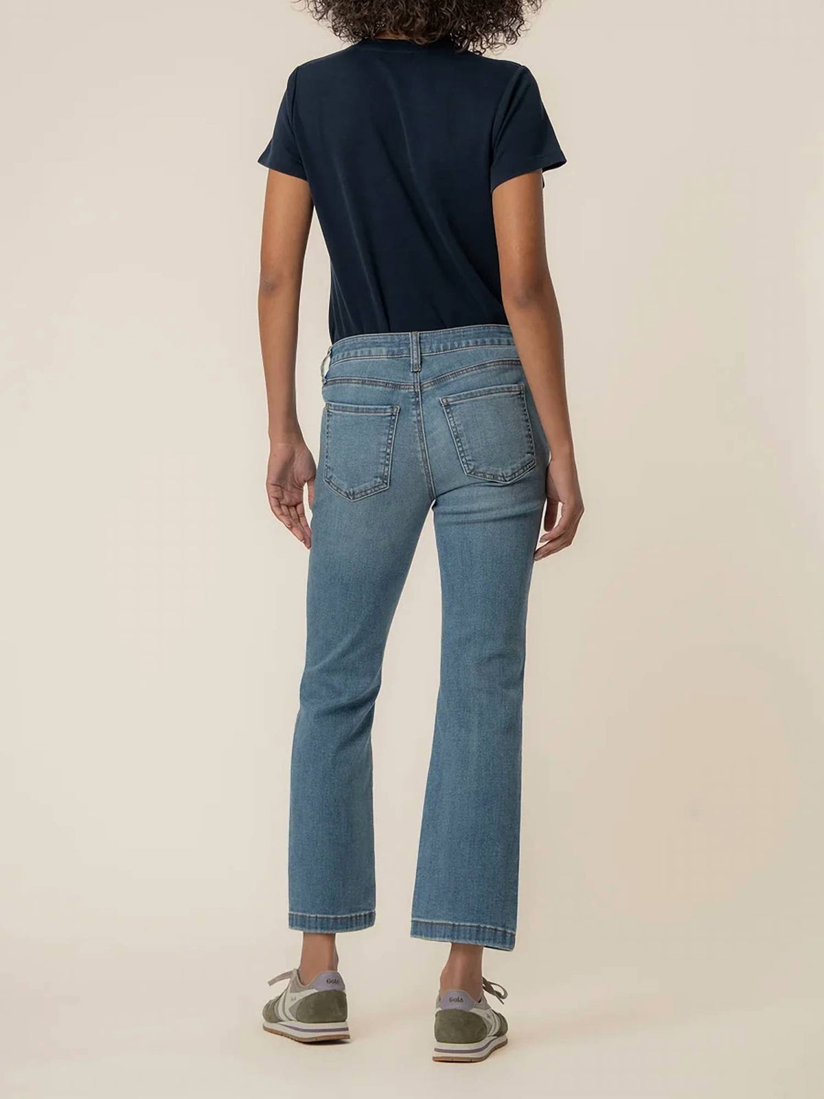 Kut From The Kloth - Kelsey High Rise Ankle Flare Front Seam Patch Pocket Jeans