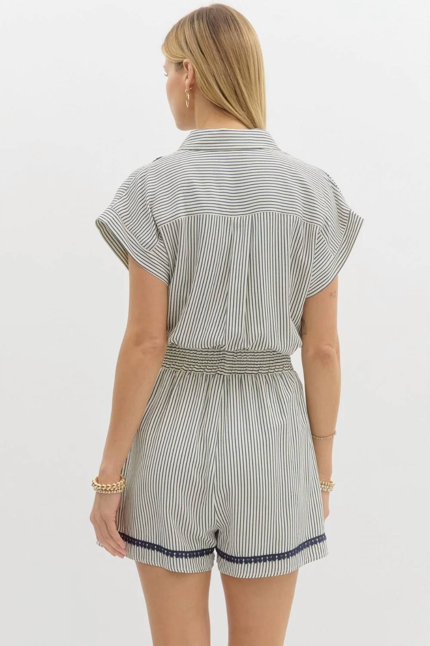 Entro - Short Sleeve Pull On Romper