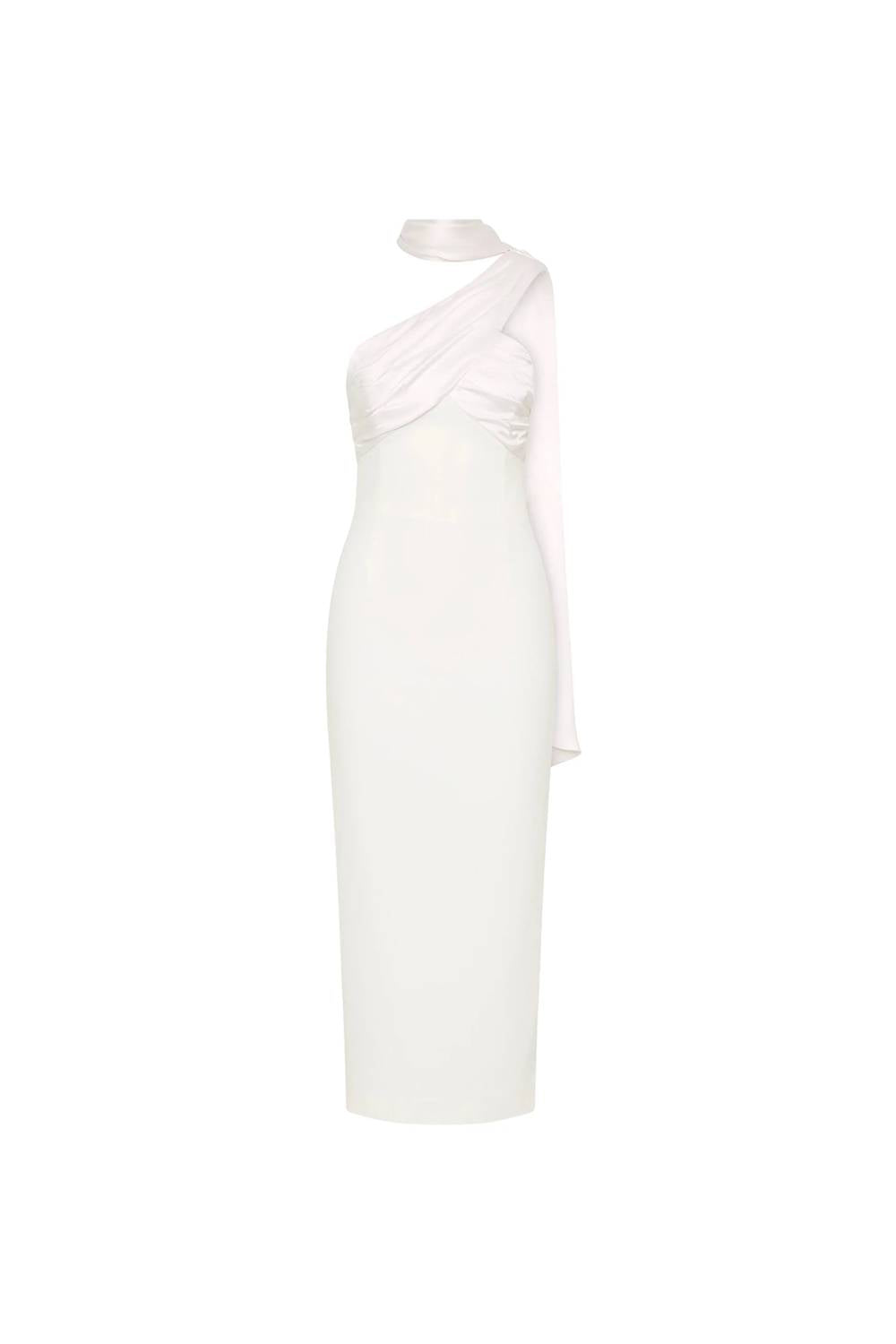 Rebecca Vallance - Atlas Halter Tie Midi Dress