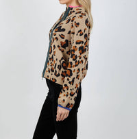 Aldo Martins - Olimpo Leopard Zip Sweater