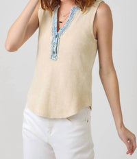 Mystree - Washed Thermal Henley Top