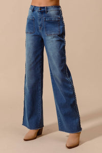 So Me - Women's Mid Rise Straight Leg Denim
