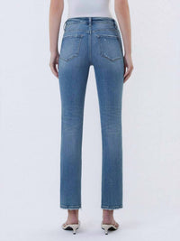 Vervet By Flying Monkey - Mid Rise Slim Straight Leg Jeans