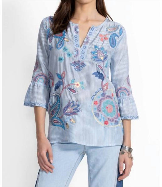 Johnny Was - RUFFLE SLEEVE BLOUSE NEILLY