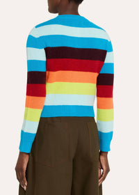Christopher John Rogers - Striped Cropped Cardigan
