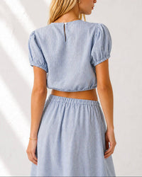 Olivaceous - Harbour Island Linen Skirt Set
