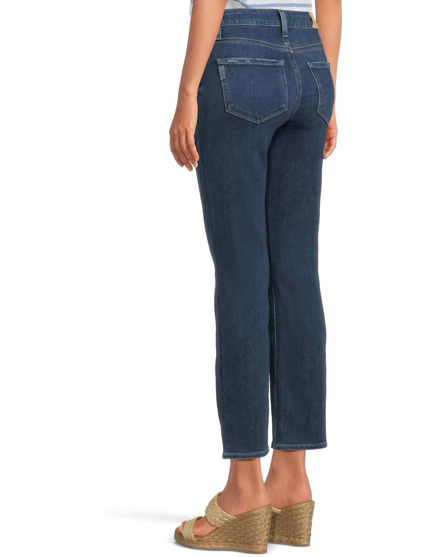 Paige - Cindy High Rise Straight Ankle Denim Jeans