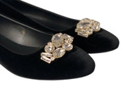 Ovil - Women's Annie Rhinestone Flower Flats