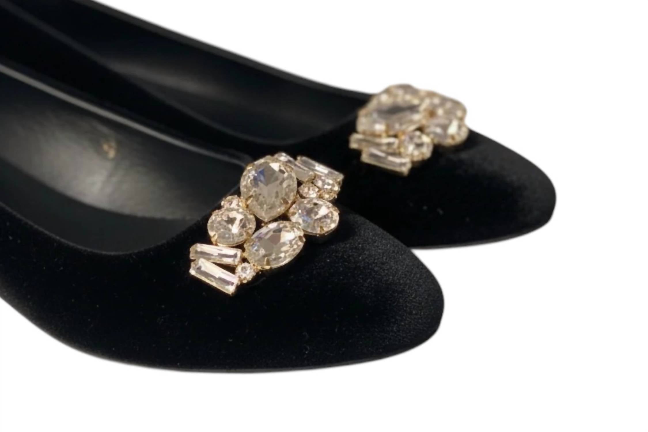 Ovil - Women's Annie Rhinestone Flower Flats